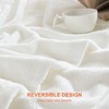 EHEYCIGA Fleece Blanket White Throws for Sofas Fluffy Warm Soft