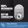 Elemake Keyless Mechanical Stainless Steel 304 Door Lock Digital Code
