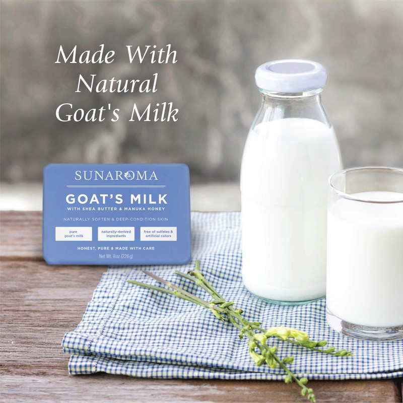 Sunaroma Goat's Milk W/ Shea Butter & Manuka Honey Soap