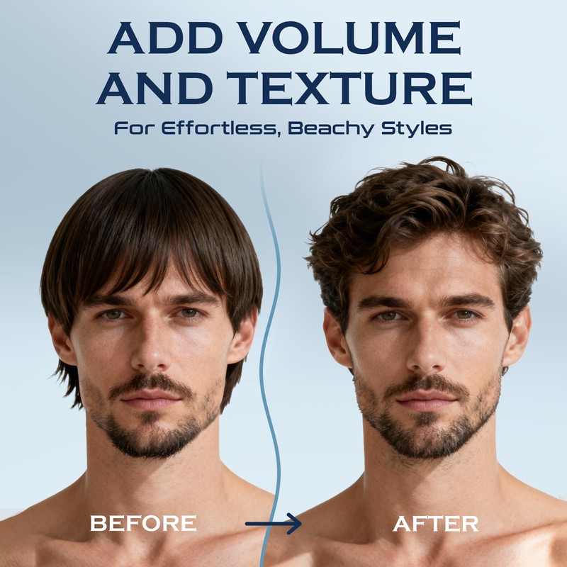 THEMANCODE Sea Salt Spray for Men, Texturizing Hairspray, Travel Essentials,