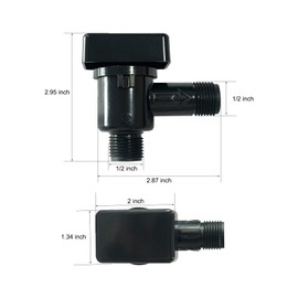 ACA RV Vacuum Breaker Check Valve Suitable for Various RV and Camper Black Water Tank Flushing Systems to Prevent Backflow and Protect Fresh Water, Replace 571-VAC-CHK-A