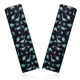 Maridergo 2 Pack Dinosaur Seat Belt Covers Car Seat Belt Pillow for Kids and Baby, Toddlers Seat Strap Covers, Soft Car Seat Straps Shoulder Pads for Head Neck Shoulder Protect