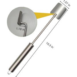 2024 NEW Long Handle Stainless Steel Corn Stripping Tool, Corn Cob Stripper,Corn Cutter, Corn Peeler, Corn Peeler for Corn on the Cob, Easy Clean Corn Peeler Corn Cob Stripper Tool (AA)