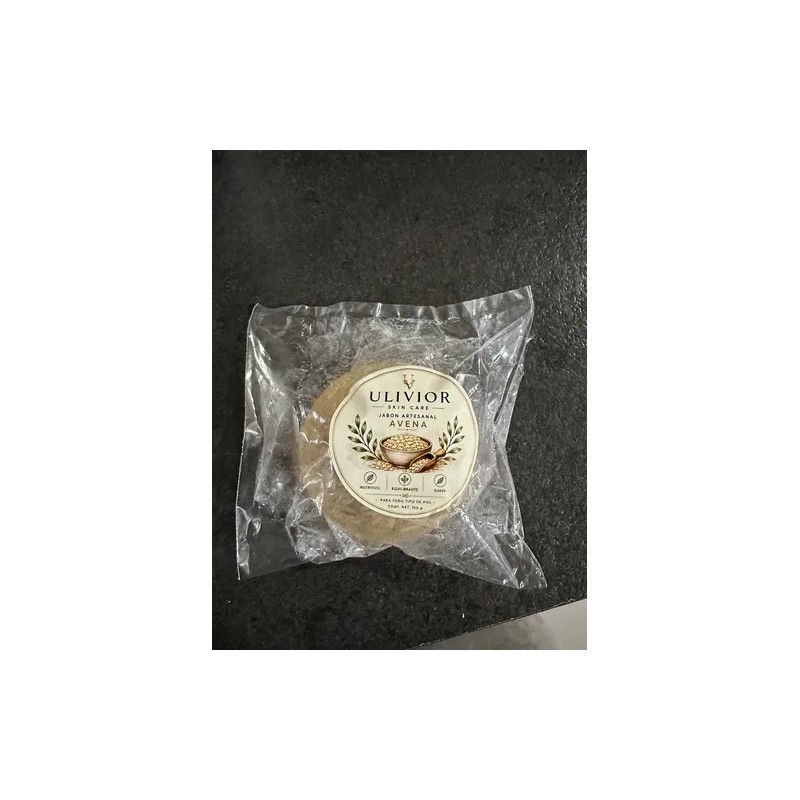 Jabón Artesanal De Avena Ulivior 50gr Para Todo Tipo De