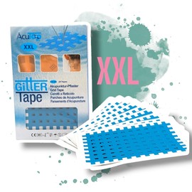 AcuTop XXL Grid Tape, Pack of 20, Acupuncture Plasters (Blue)