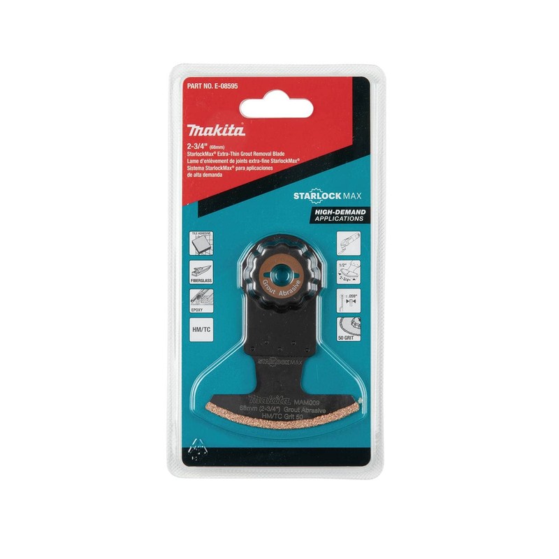 Makita E-08595 StarlockMax® Oscillating Multi-Tool 2-3/4" Hard Metal with Tungsten