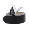 VALENTINO Belt W120 Nero / Argento - can be shortened,