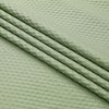 VivaNest Sage Green Waterproof Textured Cloth Fabric Shower Curtain with