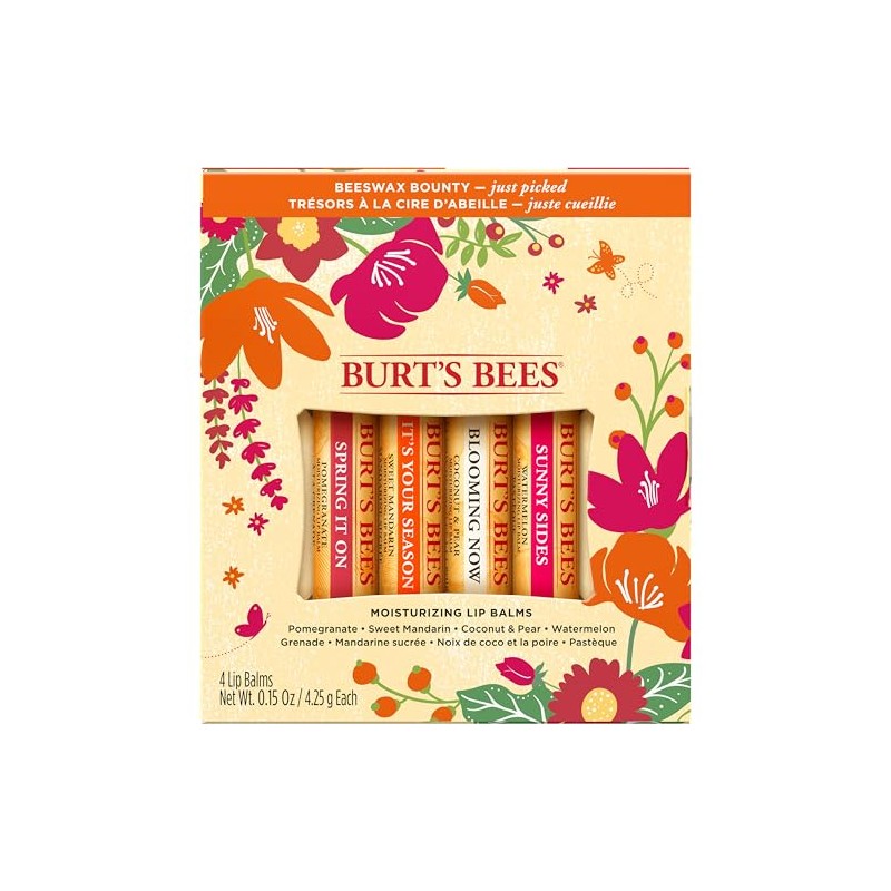 Burt's Bees Just Picked - Juego de regalo de bálsamo