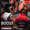 Iron Bull Strength ニーラップ (1ペア) - 80インチ 伸縮性 膝と肘のサポート&圧縮 -