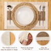 Handmade Boho Placemats Set of 6 | Natural Woven &