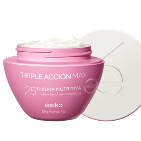 Esika Triple Accion Max 25+ Hydra Nourishing Face Cream Hyaluronic Acid Collagen