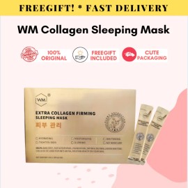 WM EXTRA COLLAGEN FIRMING SLEEPING MASK 1Box(100sch) Penjagaan Kulit Wajah Kulit Bercahaya/Pemutih/Melembapkan/Menghidrat/Mengencangkan kulit/Tiada Merkuri (Diperakui KKM)