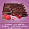GHIRARDELLI Raspberry Dark Chocolate Squares Bar, 4.8 Oz Bar (10