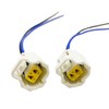 Leezhen 2pcs Cylinder Head Temperature Sensor Connector Wiring Harnesses 3U2Z14S411ARA