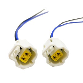 Leezhen 2pcs Cylinder Head Temperature Sensor Connector Wiring Harnesses 3U2Z14S411ARA