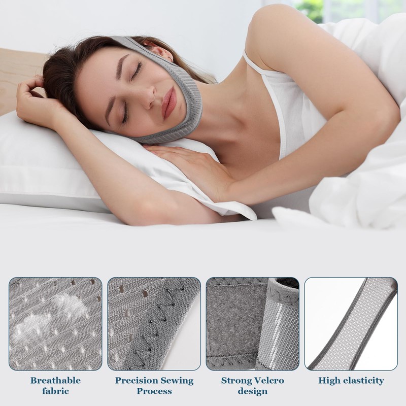 Chin Strap for Sleeping, Anti Snoring Devices, Stop Snoring Solution,