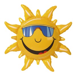 Widmann 2390S - Aufblasbare Sonne, 60 cm, Dekoration, Beach Party