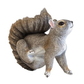 Hanging Squirrel Feed Bird Feeder Ornament Outdoor Garden Sculpture Decoration