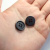 B-044 Suit Buttons, Black Buttons, Black, No Gloss, Jacket, Blazer,