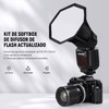 NEEWER Difusor de Flash Actualizado Speedlight Softbox Plegable 2 Pack,