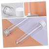 NOLITOY 10 PCS Reusable Plastic Test Tubes with Lids Portable