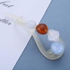 Jugielu Large Gemstone Hair Clips White Acrylic Hair Barrette Clip