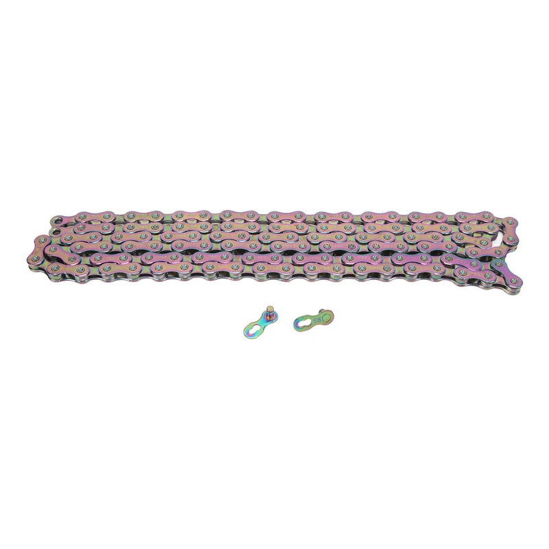 Bicycle Chain High Carbon Steel Colorful 116 Links 9 Speed