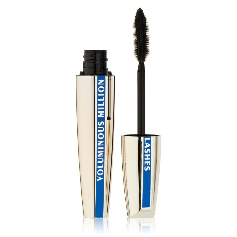 LOréal Paris Voluminous Million Lashes Waterproof Mascara, Black, 0.32 fl.