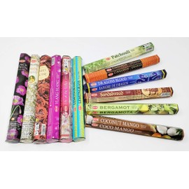 HEM Incense Selection x 12 Boxes -240 Sticks Pack with JROSE Incense Holder H12Mix