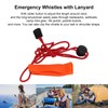 Keenso Emergency Whistle Super Loud Safety Whistle with Lanyard for