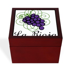 CafePress La Rioja Memory Keepsake Jewelry Box, 5"x5"x3.75"
