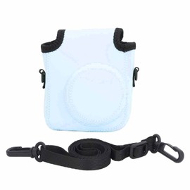 Instant Camera Case Easy to Use Dust Proof Adjustable Shoulder Strap Instant Camera Storage Bag for Instax Mini 12 Light Blue