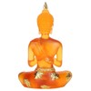 Transparent Sitting Buddha Statue Resin Buddha Figurine Sculpture Home Office