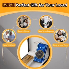 RSBYE Watch Electric Dual Arc Plasma Lighter, USB Rechargeable With Battery Display, Clock & Flashlight - Unique Gift for Men and Women (Eagle Blue)