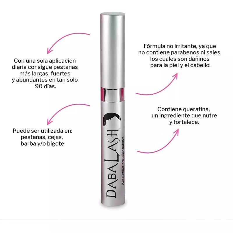 Dabalash Suero de pestañas Estimulador Crecimiento Pestañas Cejas