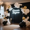 DRWKAY Black Balloons 100 Pack,12 Inch Matte Black Latex Helium-Ready