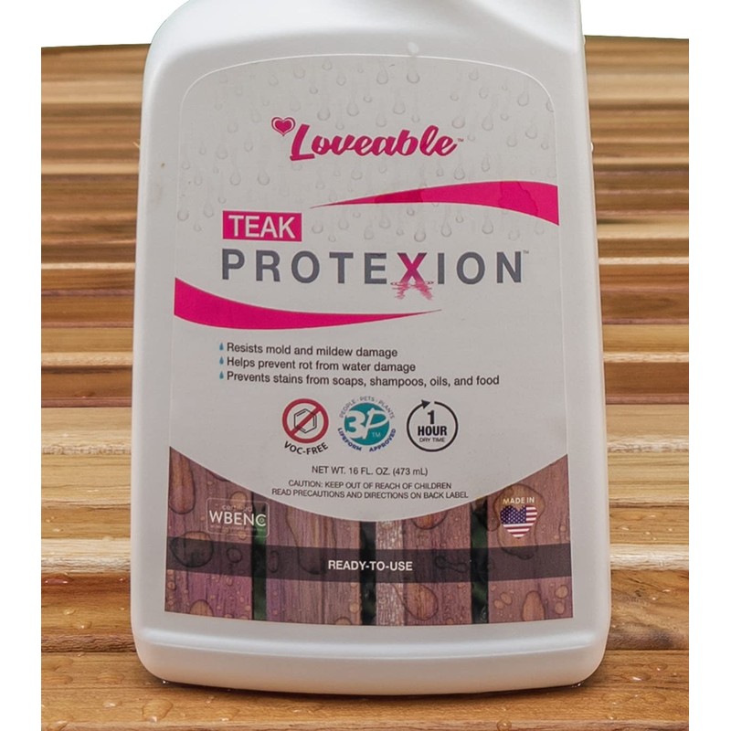 EcoDecors Loveable Protection 16oz Teak Sealer for Outdoor Furniture