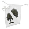 Ambesonne Tree of Life Fabric Pouch Set of 2, Digital