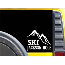 Ski Jackson Hole K647 6 inch Sticker Mountain decal