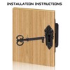 Yardwe, antique cabinet door lock, decorative furniture lock with key