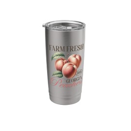 Farm Fresh Georgia Peaches Hand Picked Stainless Steel Insulated Tumbler