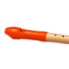 Mollenhauer 17314 Fipple Soprano Recorder, Digi, Orange, German Single Soprano