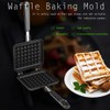 Molde de Sartén de Fabricante de Waffle, Clásico Bélgica Waffle