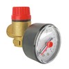Valve With Gauge for Boiler/Dia (1/2 ") F/F