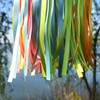 Satin Ribbon Windsock Streamer, Outdoor Decorations for Your Patio, Garden,