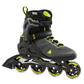 Rollerblade Macroblade 80 Men's Adult Fitness Inline Skate, Black and Lime, Performance Inline Skates