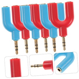 jojofuny 30pcs u Shape Stereo Headphone Splitter y Adapter for Sharing Music and Movies Friends Portable and Compact Dual Output Design for Phones Tablets and Laptops