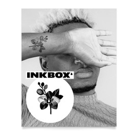 Inkbox Temporary Tattoos, Semi-Permanent Tattoo, One Premium Easy Long Lasting, Water-Resistant Temp Tattoo with For Now Ink - Lasts 1-2 Weeks, Orquidea, 3 x 3 in