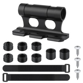 Bike Fork Mount Block with Roof Rack and Straps, Universal Bicycle Block Fork Mount Aluminum Alloy Quick Release Fork Mount Bike Block for Truck Trailer Bikes Racks